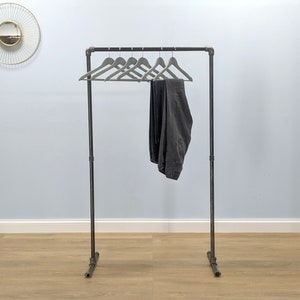 Industrial Pipe Clothing Rack | Handmade Garment Rack | Clothing Storage | Retail and Clothing Rack, Industrial Clothing rail