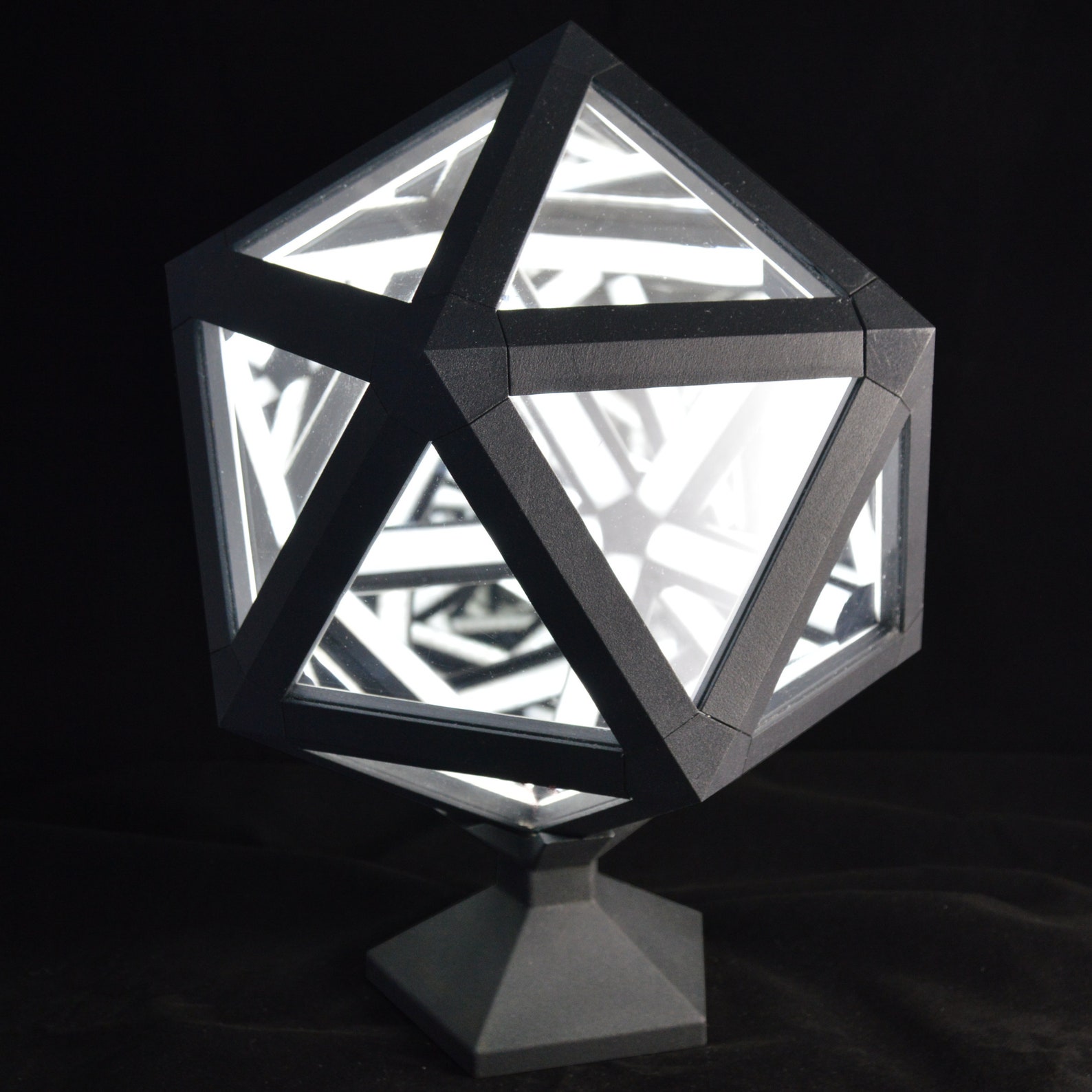 Icosahedron Infinity Mirror Infinity Portal Clap Enable Etsy