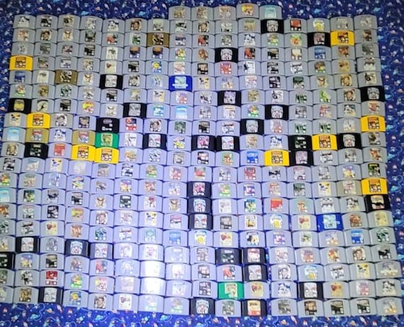 Authentic Nintendo N64 Nintendo 64 Games Polished Pins / Cleaned