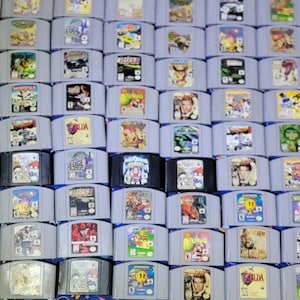 Authentische Nintendo N64 Nintendo 64 Spiele Polished Pins / Cleaned Tested N-Z