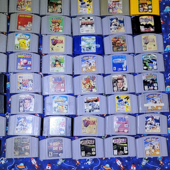Authentic Nintendo N64 Nintendo 64 Games Polished Pins / Cleaned