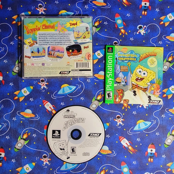 PS1 Complete Spongebob Squarepants Supersponge Playstation 1 CIB Etsy