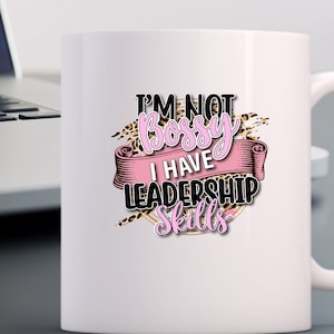 NON SONO PREPOTENTE Ho capacità di leadership, file PNG per sublimazione, Boss Lady, Citazioni di donne forti, Lady Boss Svg, Leader Svg, Disegnato a mano Png