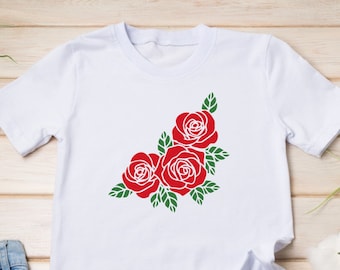 Red Rose SVG Bundle: Flower Clipart, Vector Graphics (Digital Download)