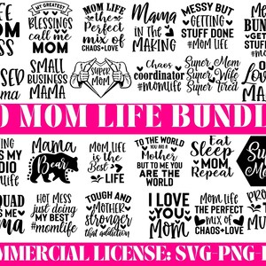 Mom Life SVG Bundle: Funny Mom Quotes (Digital Download)