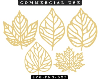 Herbst Blätter SVG Bundle: Herbst Cricut Cut Dateien (Digitaler Download)