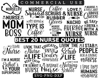 Nurse Svg Bundle, Stethoscope Svg, Stethoscope Clipart, Nursing, RN, Heart, Nurse Life, Hospital, Hero, Files for Cricut, Silhouette,Svg,Png