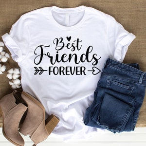 BEST FRIENDS FOREVER Svg, Cut File, Cricut, kommerzielle Nutzung, Silhouette, Beste Freunde Svg, Bff Svg, FreundschaftSSvg, Freunde Shirt Mug Design