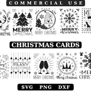 Kerstkaart SVG, kerstkaartbundel, kaart SVG-bundel, gelaagde kaart Svg, kerstkaart, vrolijke kerstkaart Svg, kerstkaart svg