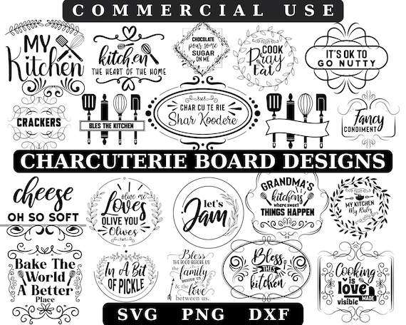 Cutting Board SVG Bundle, Wooden Plate, Cheese Board svg, Charcuterie Board  svg, Wood Kitchen, Cutting Board png, Digital Download MBS-0268