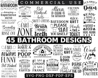 Bathroom Svg,Bathroom Signs Svg,Funny Bathroom Svg,Toilet Paper Svg,Funny Poop svg,Bathroom Decor,Bathroom svg files for cricut free