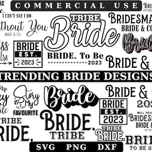 Sposa Svg, Sposa tribù svg, Sposa per essere Svg,Bride Squad Svg,Team Bride Svg,Tribe Bride Svg Bundle, File per Cricut