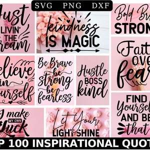 TOP 100 inspirujących cytatów SVG - Motywujące pliki SVG Png Dxf - Pliki do cięcia SVG - Pliki do cricut - Cięcia SVG - Cytaty SVG - Powiedzenia SVG