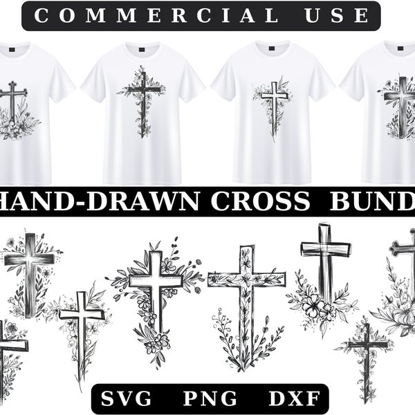 Cross SVG, Cross Bundle SVG, Old Rugged Crosses SVG, Religious Svg, Instand Download, Jesus Svg, Crosses Clipart Cricut, Digital Download