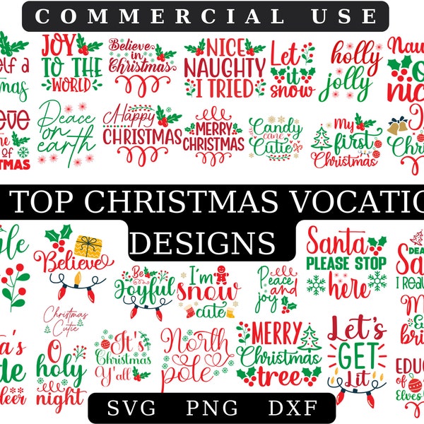 Christmas Vacation SVG Bundle, Christmas SVG Files for Cricut, Christmas Vacation Silhouette, Glowforge svg, Funny Christmas Movie Quotes