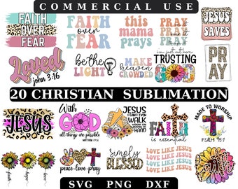 Christian Sublimation Bundle SVG,Christian Design,Religious SVG, Jesus svg,God svg, Faith svg,Be The Light Svg,Christian Svg,Christian Shirt