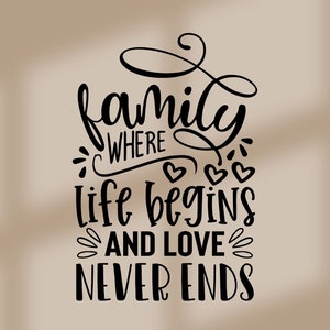 Famille svg, Définition de famille svg, Signe de famille svg, Amour svg, Citation familiale Svg, Maison svg, Ferme svg, Cricut svg, Fichier coupé, dxf, png