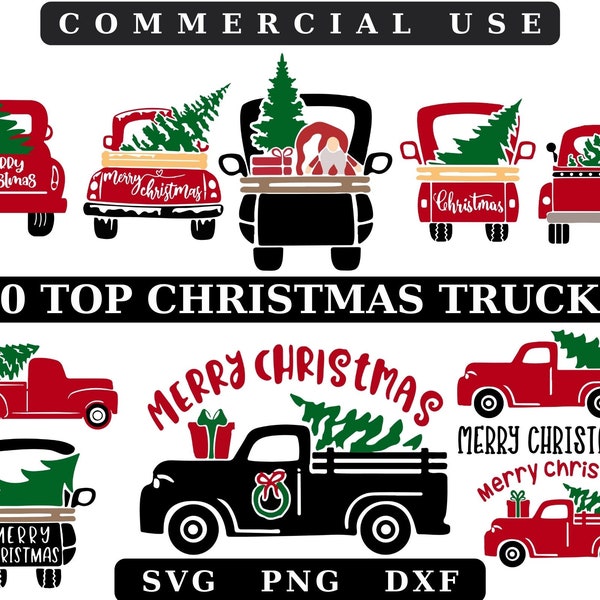 Christmas Truck Svg Bundle,Christmas Truck Svg,Christmas Truck Svg,Weihnachtsmann Svg,Truck with Gifts Svg,Tannenbaum SVG,Becher Shirt Stoff design