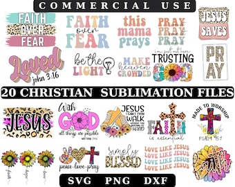Christian Leopard Sunflower PNG Bundle: Trendy Sublimation Designs (Digital Download)