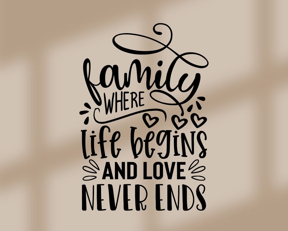 Family Quotes SVG Bundle, Family Sign, Home Decor Svg, Cut File Cricut ...