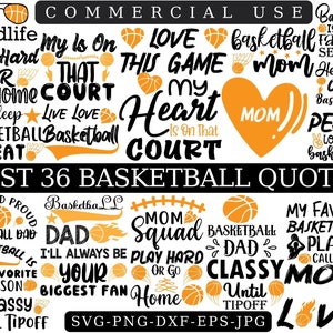 BASKETBALL SVG BUNDLE, Liebe Basketball Svg Cut Files, kommerzielle, sofortiger Download, druckbare Vektor Clip Art, Basketball Mom Dad Shirt