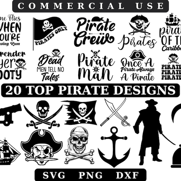 Pirate SVG,Pirate Bundle,Pirate Cut Files,Pirate Silhouette,Pirate Map Svg, Skull Svg,Crossbones Svg,Boat Svg,Pirate Ship Svg,Skull Ship Svg