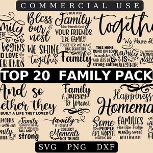 Family Quotes SVG Bundle, Family sign, Home decor svg, Cut File Cricut, Silhouette, Family SVG, Bundle, Rustic Farmhouse Sign, Farmhouse svg