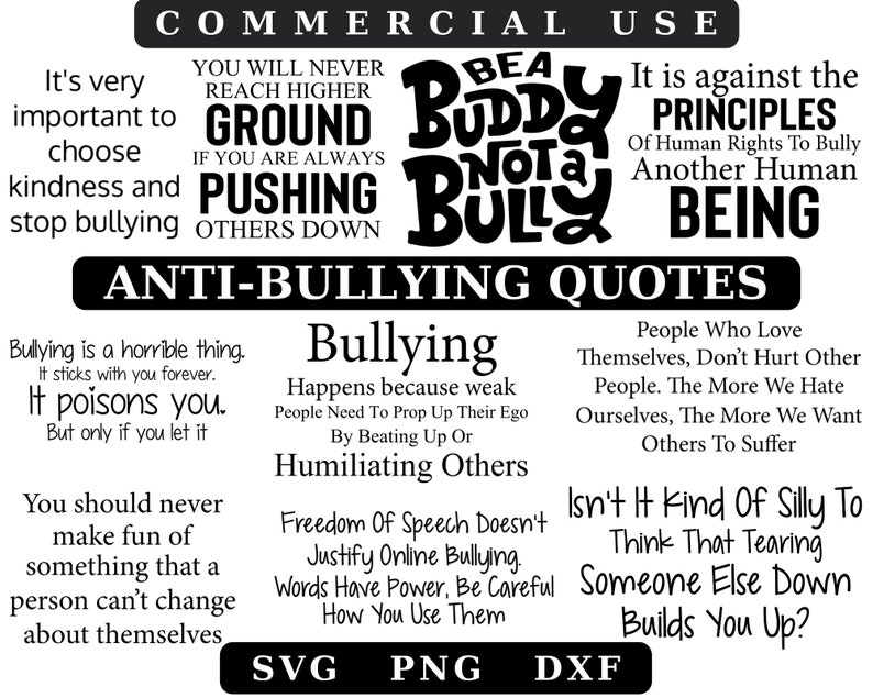 Antibullying SVG Bullying SVG Peace Love Unity Svg Stop Etsy