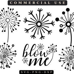Dandelion SVG Bundle: Blow Me, Make a Wish (Digital Download)