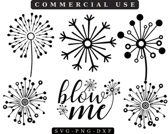 Dandelion SVG Bundle: Blow Me, Make a Wish (Digital Download)