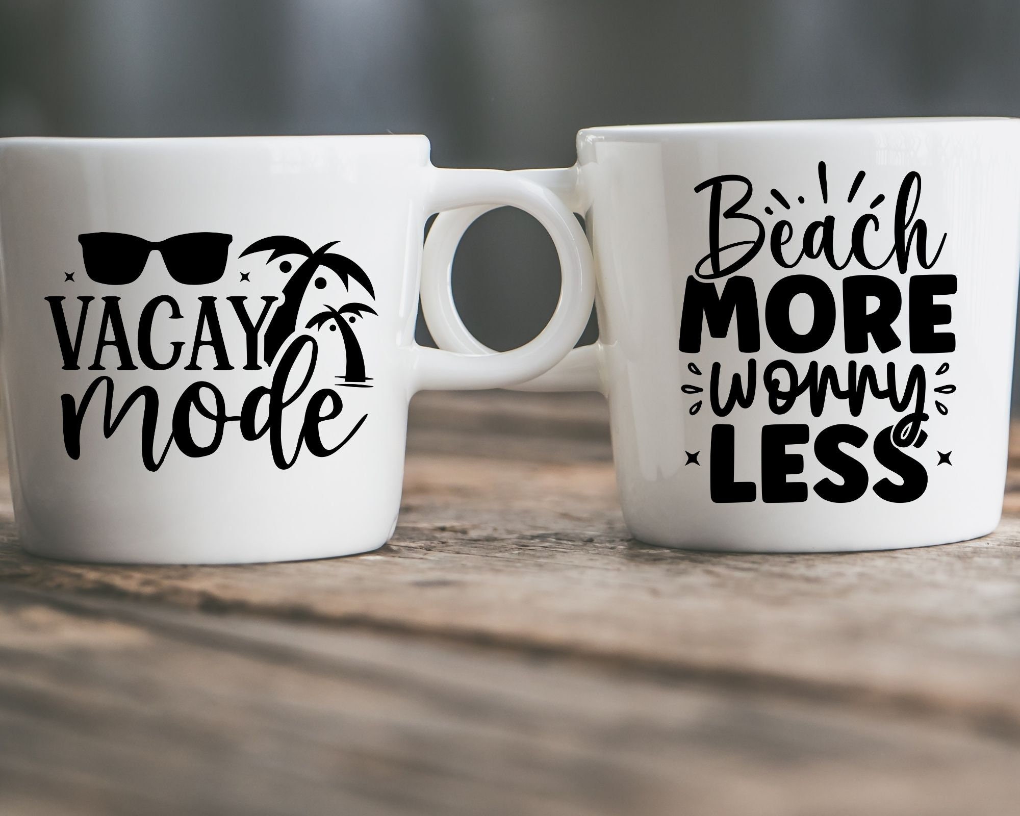 Beach Quotes SVG Bundle: Summer Designs, Cricut, Silhouette (digital ...