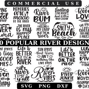 川 SVG バンドル、夏の SVG デザイン、川 SVG、川 SVG デザイン、フローティング ライフ SVG、川の人生 SVG、川の恋人 SVG、川ジャンキー SVG、9