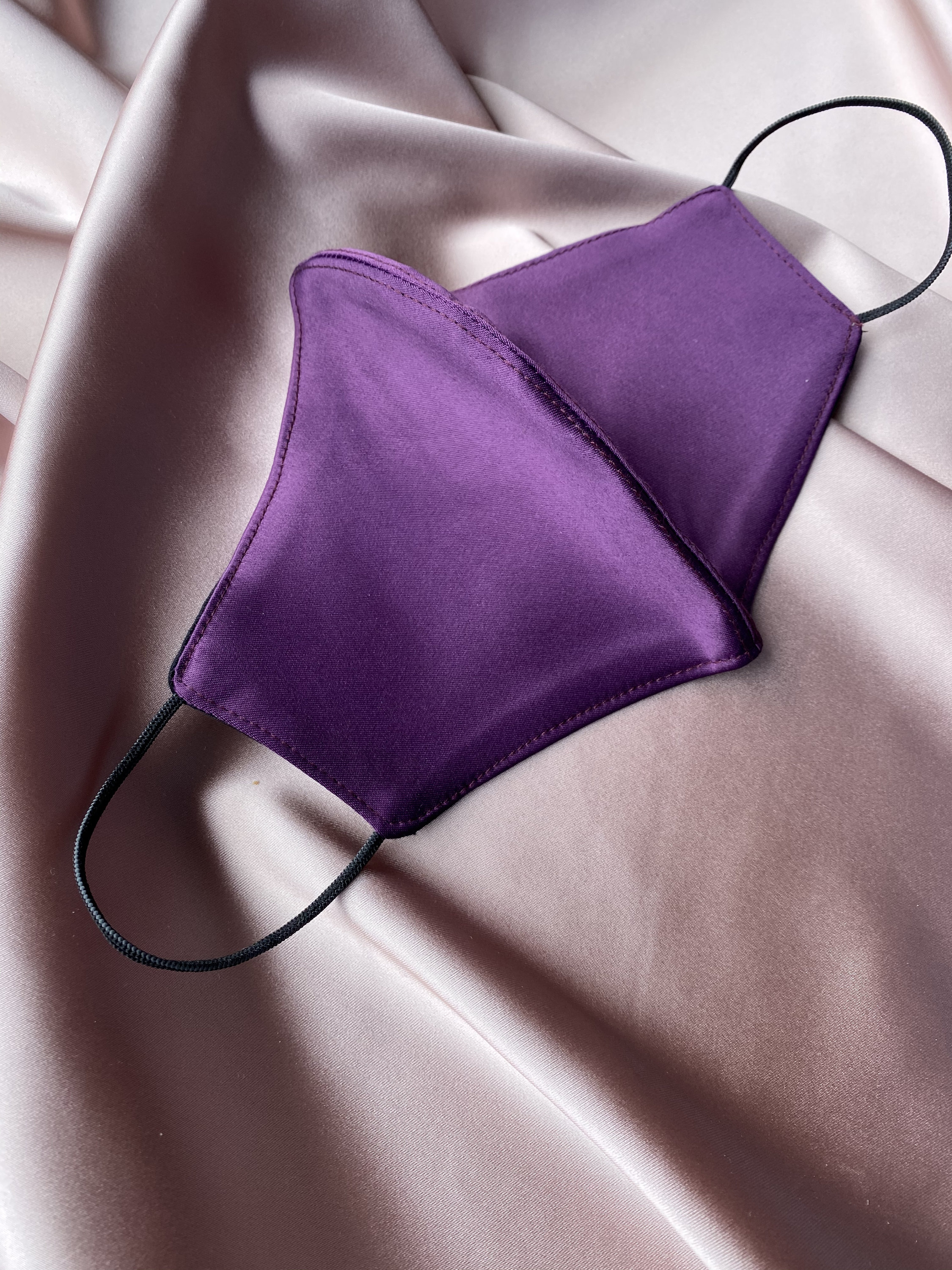 Black Silk Face Mask I Designer Face Mask I Reusable Face Mask Etsy