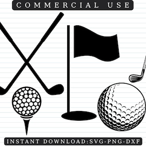 GOLF BUNDLE SVG, Golfing Svg, Golf Silhouette, Golf Cut Files, Golf Svg Bundle, Golf Clipart, Golf Design Svg, Golf Vector