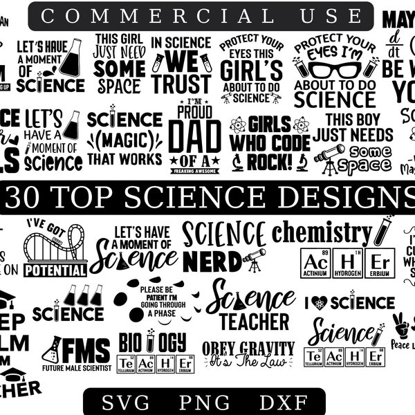 Science SVG bundle, Science png, Science teacher SVG, Science teacher PNG, Scientist svg, Chemist svg,i love science svg png, Commercial use