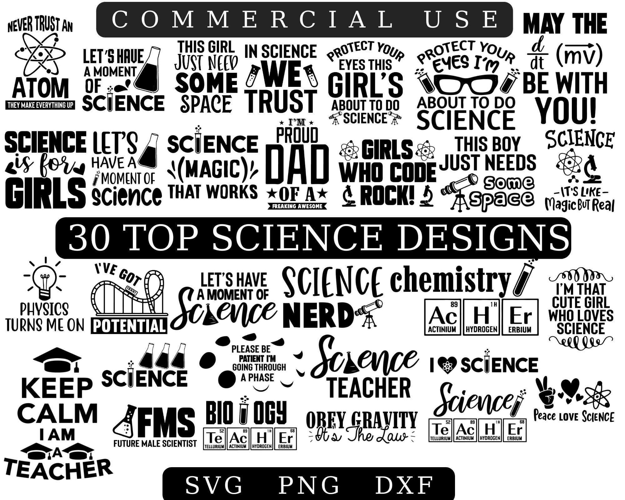 Science SVG bundle Science png Science teacher SVG Science - Etsy México