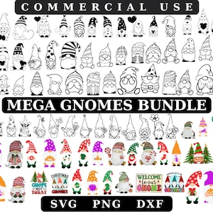 Lot méga gnomes SVG, gnomes de Noël SVG, gnomes SVG Bundle, svg gnomes, gnomes de vacances, gnomes de Noël, Noël Svg, svg d'hiver,