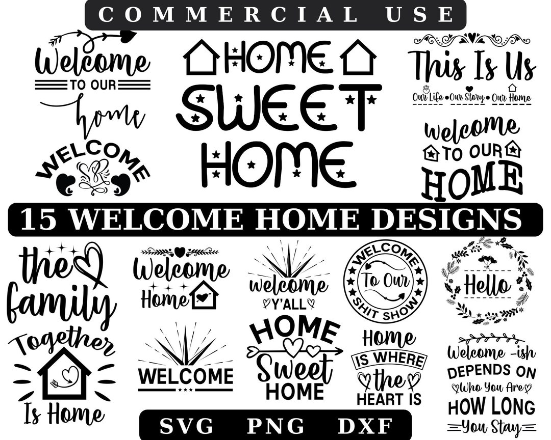 Welcome SVG Bundle,welcome Sign Svg,door Sign Svg,welcome Home Svg ...