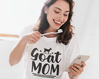 Goat Mom SVG: Farm Animal Lover Shirt Designs (Digital Download)