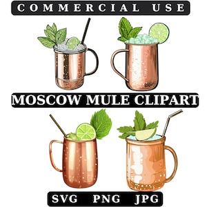 Moscow Mule Clip Art,Moscow Mule,Illustrazione,Moscow Mule PNG,Download istantaneo,Moscow Mule Tazza di rame Disegno digitale Png Svg Jpg