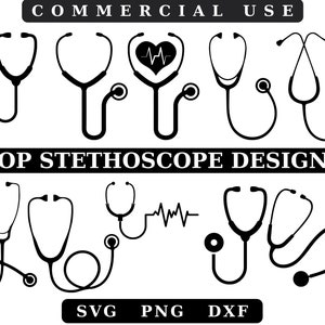 Stetoscopio cardiaco Svg, Infermiera Svg,Stetoscopio SVG,Medico Svg,Stetoscopio,Stetoscopio Svg Bundle, Medical Svg,Heartbeat Svg,Per uso commerciale