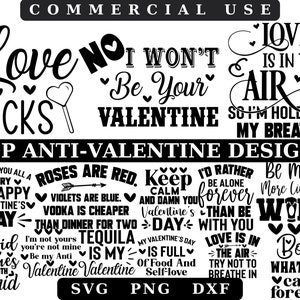 Anti Valentine svg, Anti Valentines Day Shirt,Valentine's Day Shirts svg,Funny Valentine svg,Valentine Gift,Single svg,Citazione scritta a mano