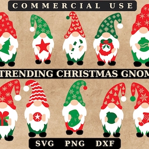 WEIHNACHTSWICHTEL SVG Bundle, Zwerge Svg Bundle, Winter Gnomes Umriss png Cricut, Xmas Gnomes Holiday, Süße Wichtel Sofort Download