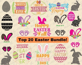 Paquete SVG de Conejito de Pascua: Diseños de Primavera (Descarga digital)