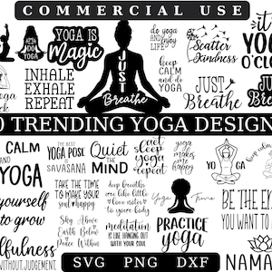 Yoga SVG,Meditation svg Bundle, Namaste SVG, Yoga Pose svg, Nature svg, Meditation svg, Women Empowerment SVG, Girl Power, Motivational svg