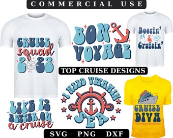 Retro Cruise 2023 SVG Bundle: Bon Voyage Designs (Digital Download)