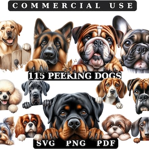 Gluren Hond Bundel Hond Gezicht Png Gluren Hond Clipart hondenrassen png bestand schattige honden illustraties gluren honden png digitaal, DYI, Notebook