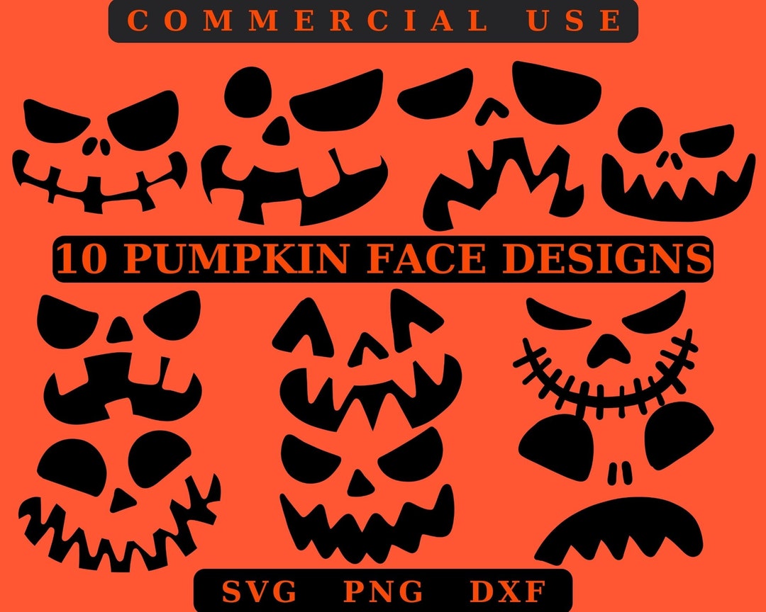 Pumpkin Face Svg, Jack O Lantern Faces, Halloween Pumpkins Faces