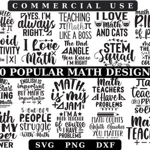 Math SVG, Math Svg Bundle, Math Teacher SVG, Math Teacher Shirt Design, Teacher gift,Math Lover,Motivational svg,Math Student Svg,Math png,9
