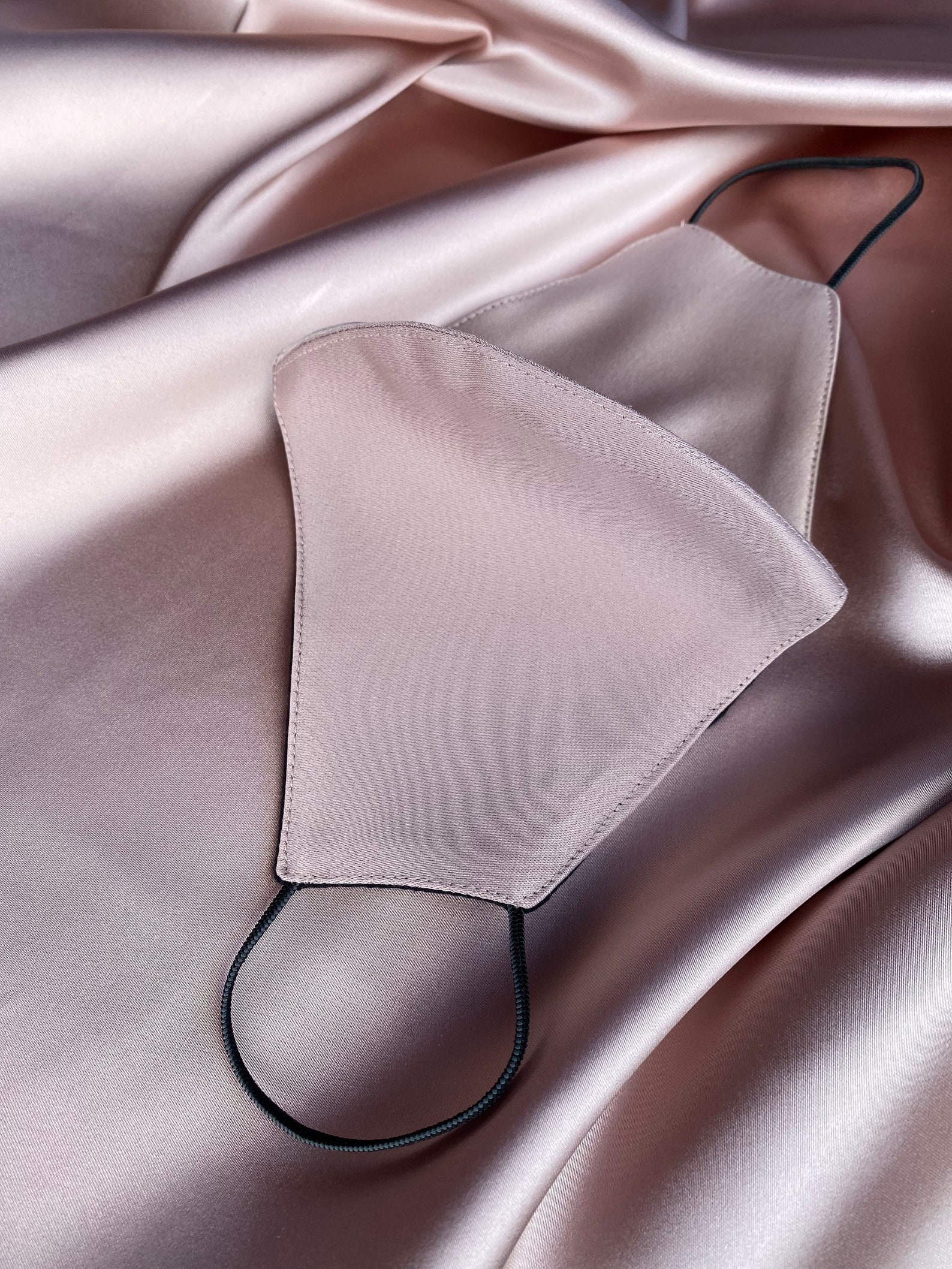 Black Silk Face Mask Designer Face Mask Reusable Face Mask Etsy